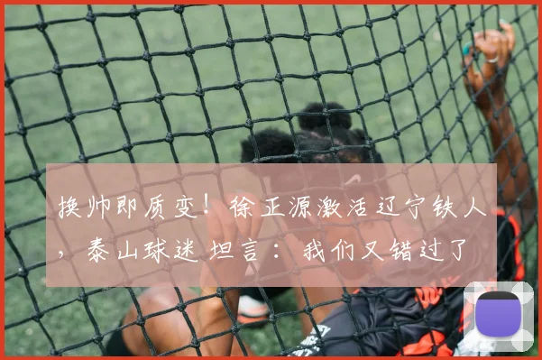 换帅即质变！徐正源激活辽宁铁人，泰山球迷 坦言 ：我们又错过了_中超_球员_浙江队